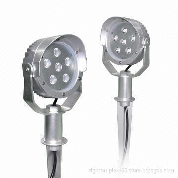 LED Lawn Light with 12 to 24/100 to 240V AC Input Voltages and 6-piece 3W Edison LED